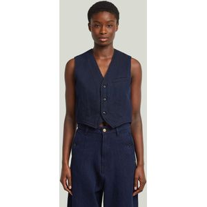 G-Star - D24207-C456-082 Gilet - Blauw - Katoen