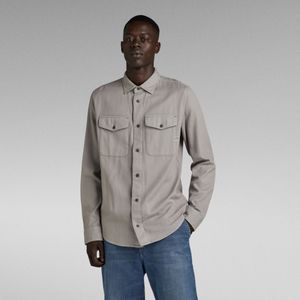 Marine Slim Shirt - Grijs - Heren