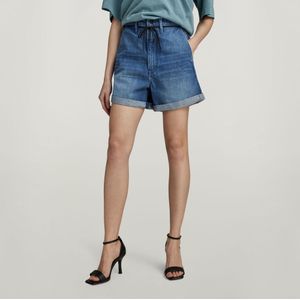 Lintell Denim Short - Midden blauw - Dames