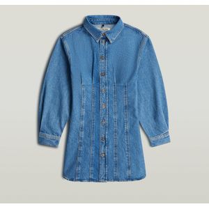 Carter Denim Overhemdjurk - Lichtblauw - Dames