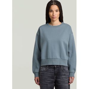 Premium Core Cropped Loose Sweater - Grijs - Dames