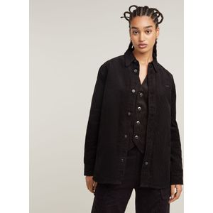 Boyfriend Overshirt - Zwart - Dames