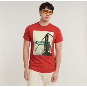 HQ Old School Logo Lash T-Shirt - Rood - Heren