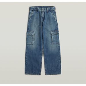 Kids Mega Cargo Broek - Midden blauw - meisjes