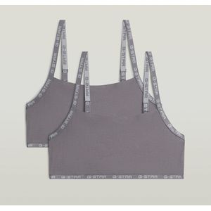 Strappy Bralette Set van 2 - Grijs - Dames