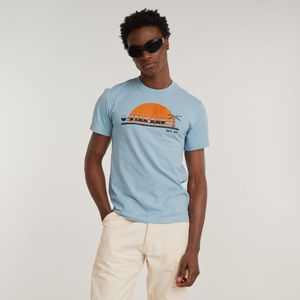 Sunrise Slim T-Shirt - Lichtblauw - Heren