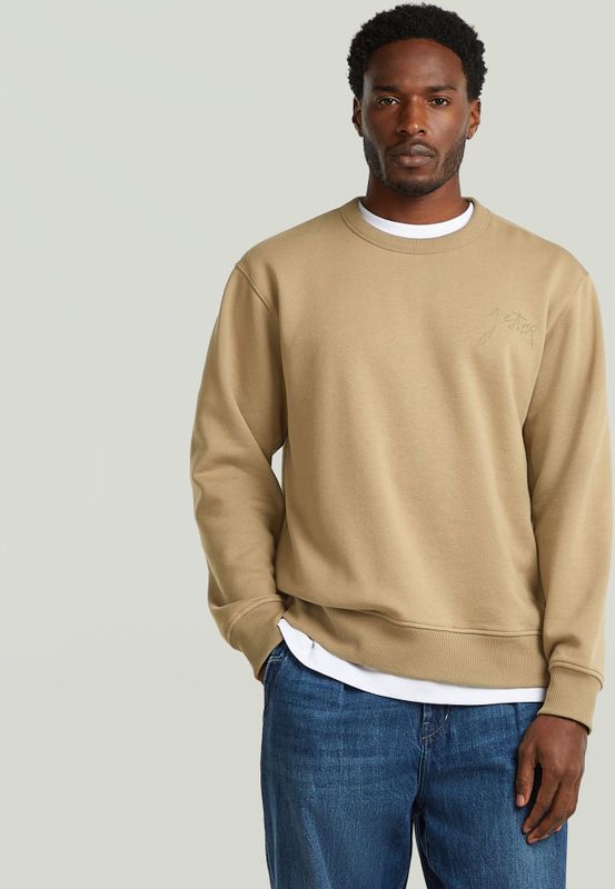 Script Sweater - Beige - Heren