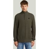 Honey Comb Structure Skipper Knit - Grijs - Heren