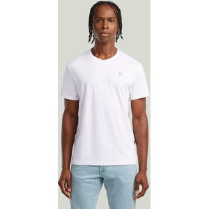 V-Hals T-Shirt Base 2 Stuks - Wit - Heren
