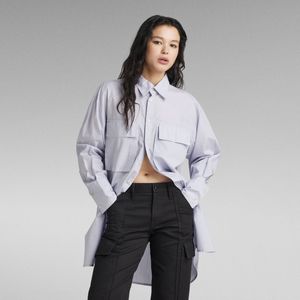 Oversized Boyfriend Shirt - Grijs - Dames