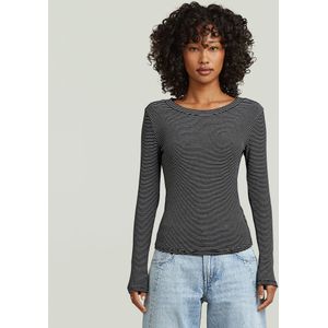 Striped Slim T-Shirt - Meerkleurig - Dames