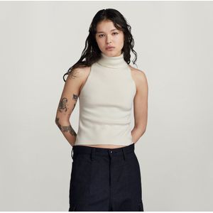 NY RAW Slim Gebreide Top - Beige - Dames