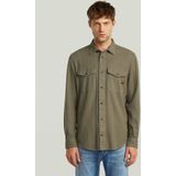 Marine Slim Overhemd - Bruin - Heren