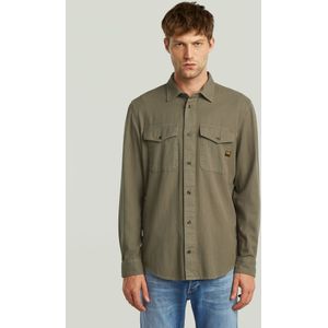 Marine Slim Overhemd - Bruin - Heren