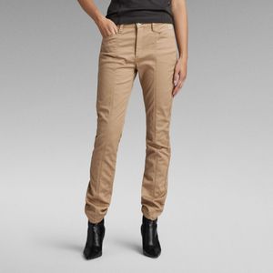 High Skinny Broek - Beige - Dames