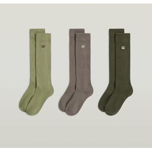 Sloughy Sokken 3 Paar - Meerkleurig - Dames