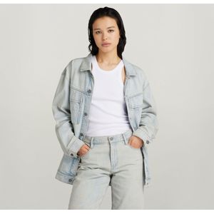 Oversized Denim Jack - Lichtblauw - Dames