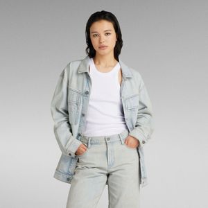 Oversized Denim Jack - Lichtblauw - Dames