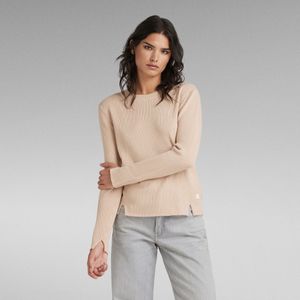 Ribbed Jumper - Roze - Dames