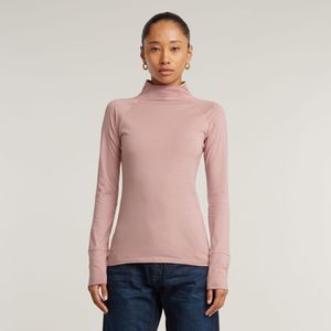 Lecite Slim Turtle Neck Top - Roze - Dames