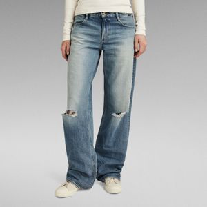 Judee Low Waist Loose Jeans - Midden blauw - Dames