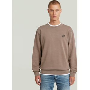 Logo Overdyed Sweater - Bruin - Heren
