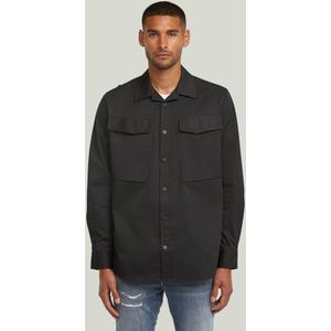 Cargo Pocket Regular Shirt - Zwart - Heren