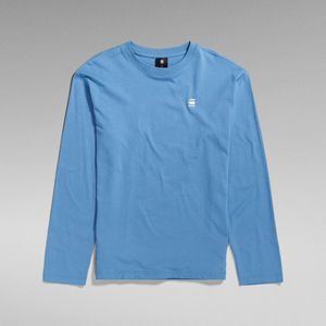 Kids Long Sleeve T-Shirt Back Graphic - Midden blauw - jongens