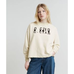 Chroma Graphic Loose Sweater - Wit - Dames