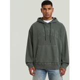 Applique Relaxed Hoodie Sweater - Zwart - Heren