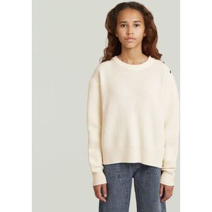 Vest Fisherman Crop voor meisjes - Wit - meisjes