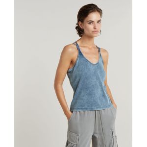 Indigo Spaghetti Strap Tanktop - Lichtblauw - Dames