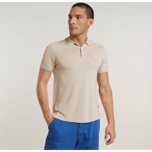 Knitted Polo - Wit - Heren