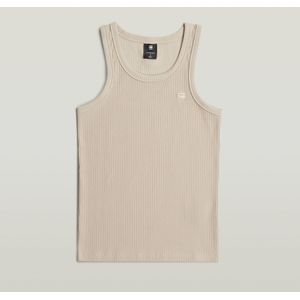 Ribbed Tanktop - Beige - Dames