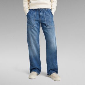 Judee Carpenter Low Waist Loose Jeans - Midden blauw - Dames