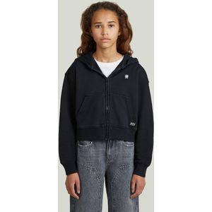 AR Hooded Zipp Cropped Cardigan voor meisjes - Donkerblauw - meisjes