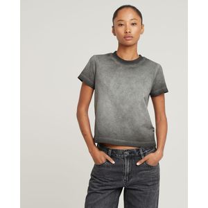Overdyed Micro Boxy Top - Zwart - Dames