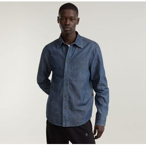 Regular Denim Shirt - Donkerblauw - Heren