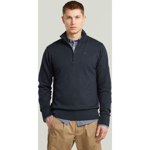 The Olivier - Correct Half Zip Sweater - Donkerblauw - Heren