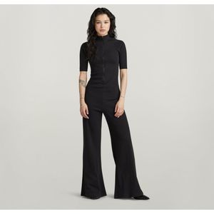 Wide Leg Jumpsuit - Zwart - Dames