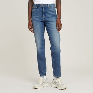 Viktoria High Straight Jeans - Midden blauw - Dames