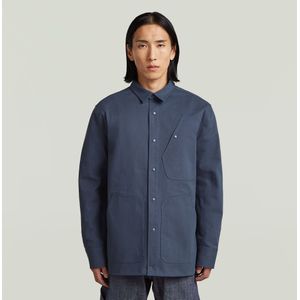 MN Twill Slim Overshirt - Donkerblauw - Heren