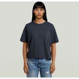 Boxy T-shirt - Donkerblauw - Dames