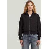 Biker Slim Sweater Jacket - Zwart - Dames