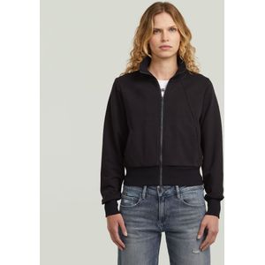 Biker Slim Sweater Jacket - Zwart - Dames