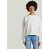 Premium Core Cropped Loose Sweater - Wit - Dames