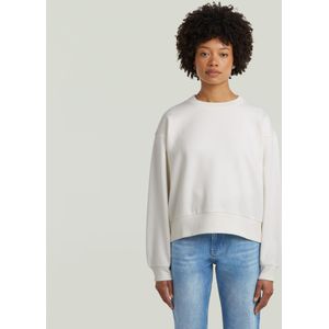 Premium Core Cropped Loose Sweater - Wit - Dames