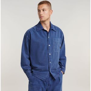 Boxy Fit Shirt - Midden blauw - Heren