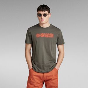 Distressed Logo T-Shirt - Grijs - Heren