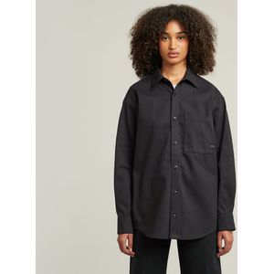 Relaxed Overshirt - Donkerblauw - Dames